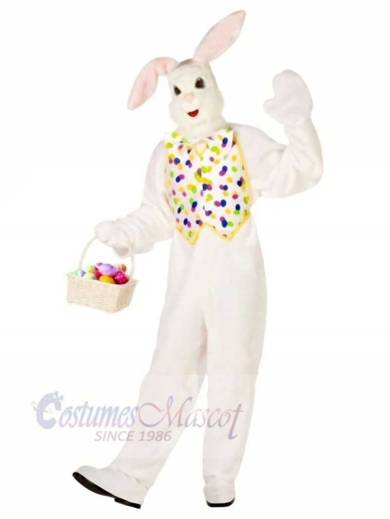 White Easter Bunny Adult Mascot Costumes Animal	