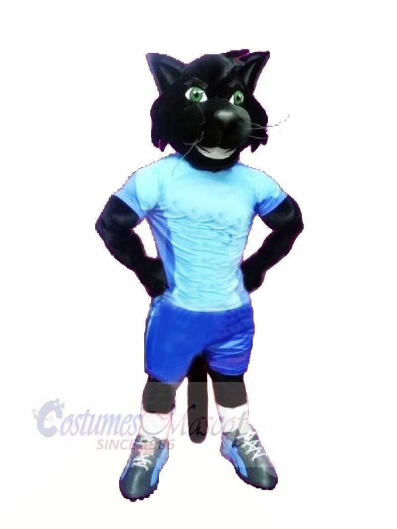 Sport Black Cat Mascot Costumes Cartoon