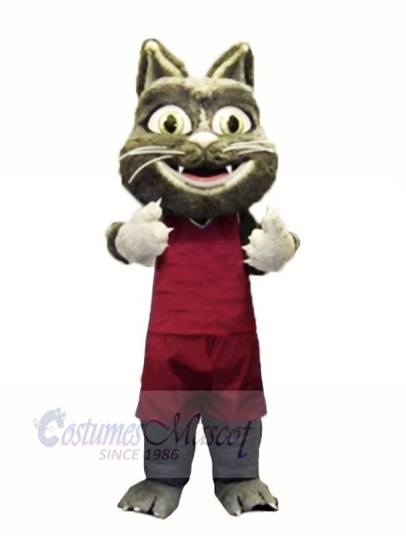 Furry Cat with Suit Mascot Costumes