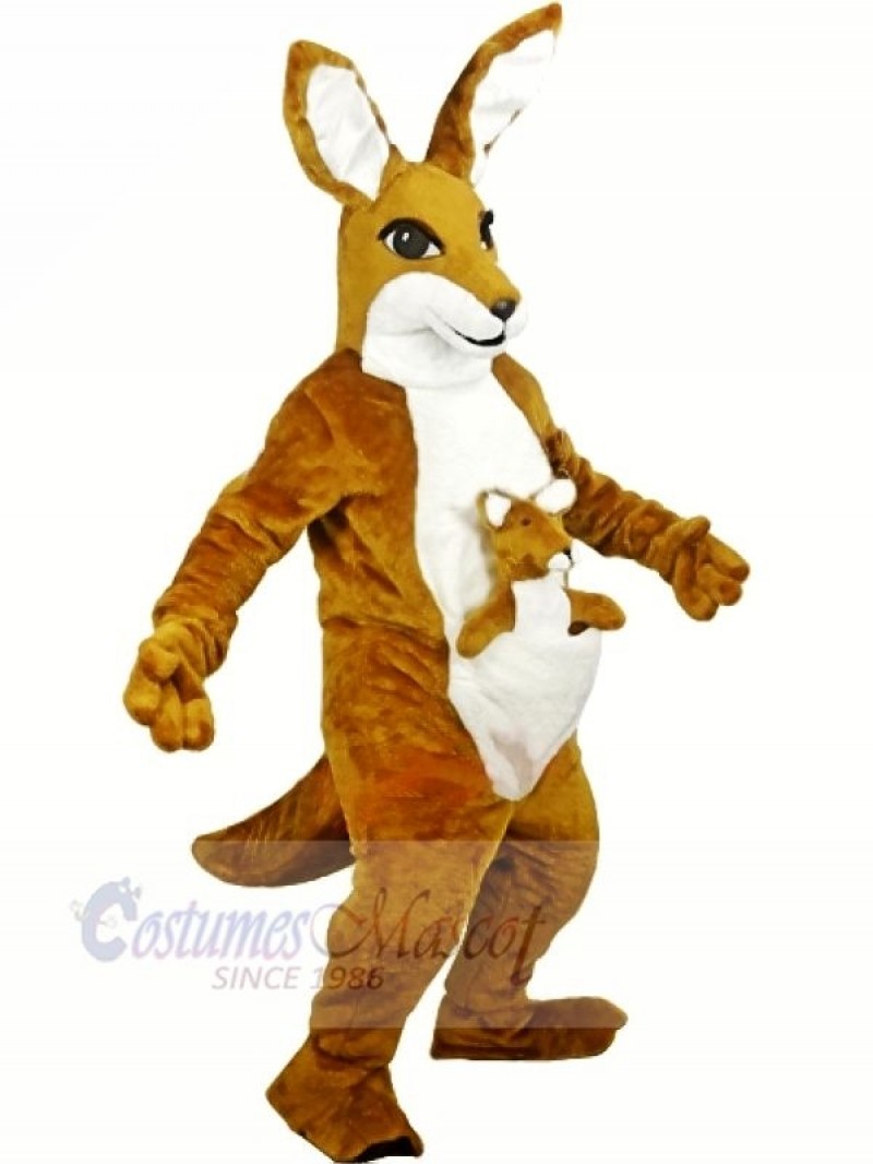 Brown Kangaroo Adult Mascot Costumes Animal