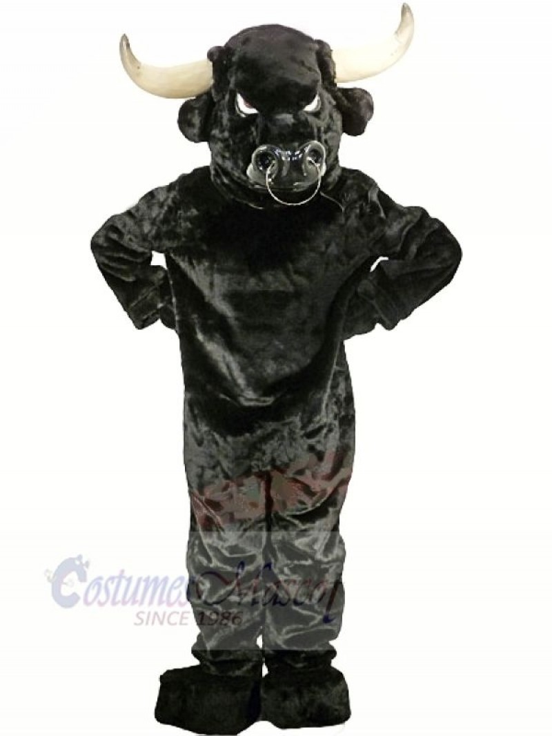 Strong Black Bull Adult Mascot Costumes Animal