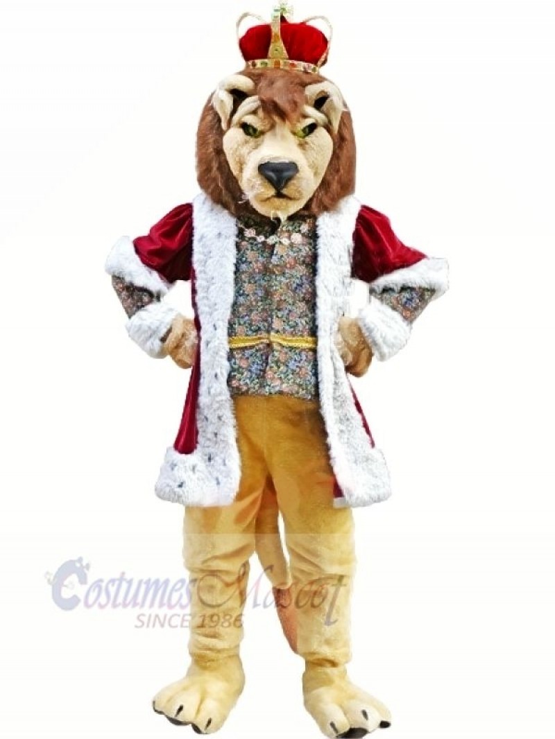 King Lion Mascot Costumes Adult