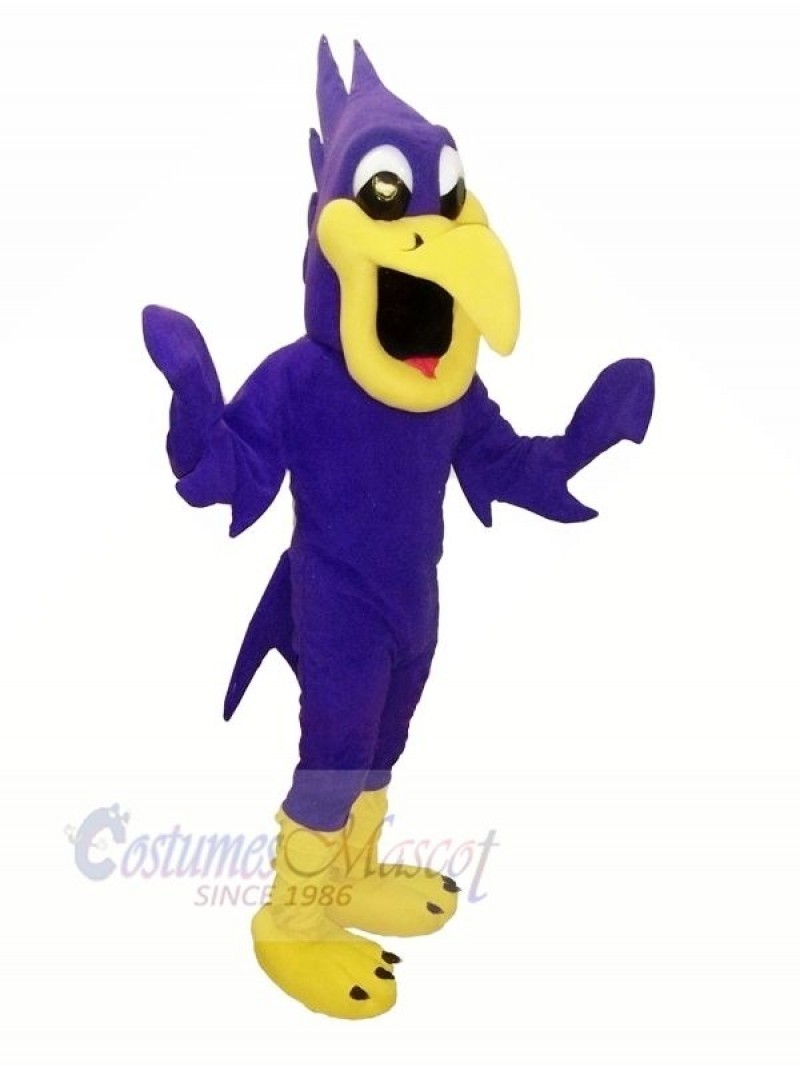 Purple Bird Mascot Costumes Cartoon
