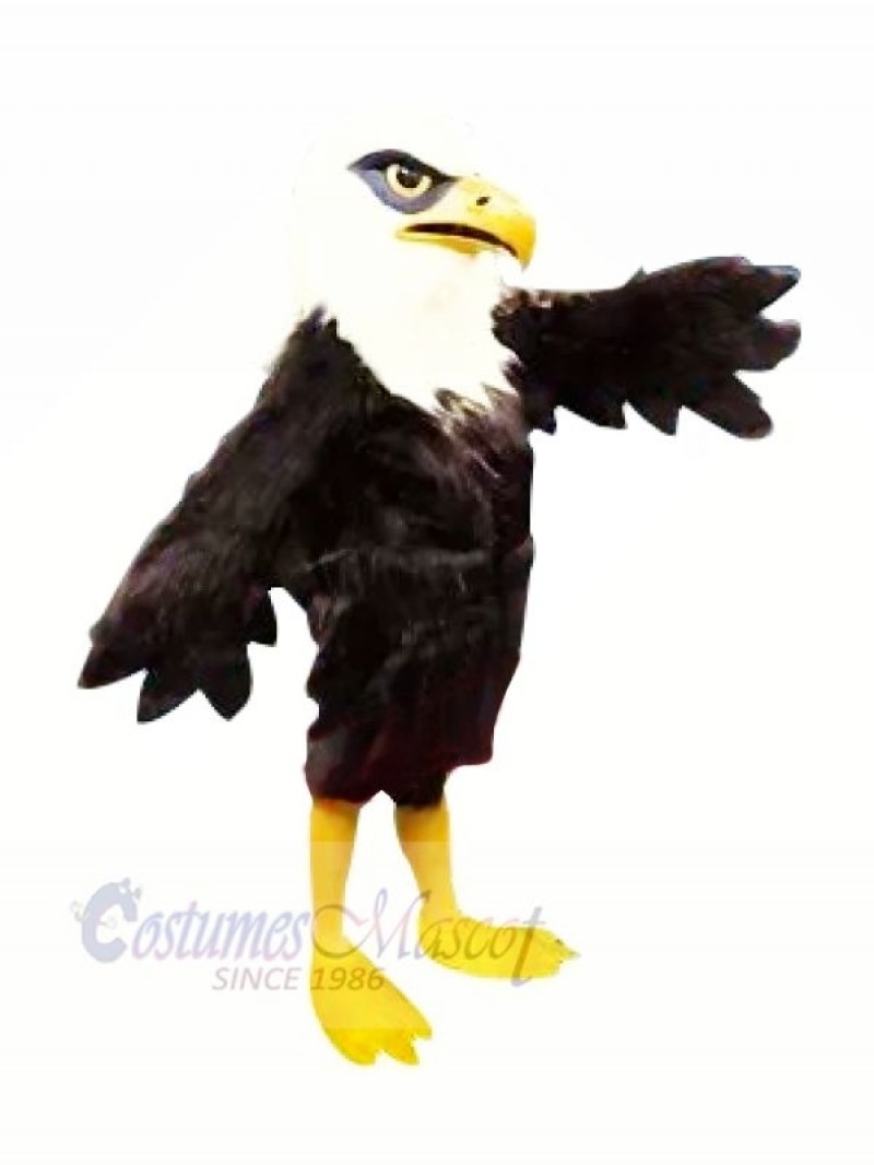 Furry Black Eagle Mascot Costumes 