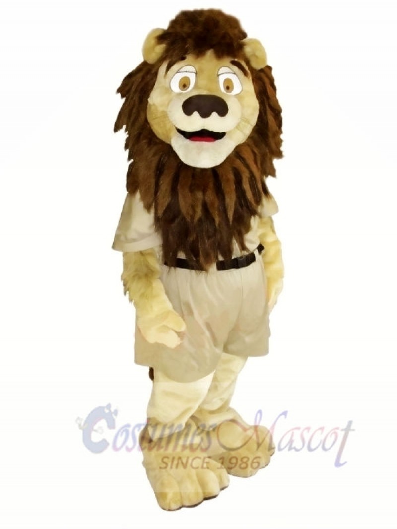 Strong Brown Lion Mascot Costumes Animal
