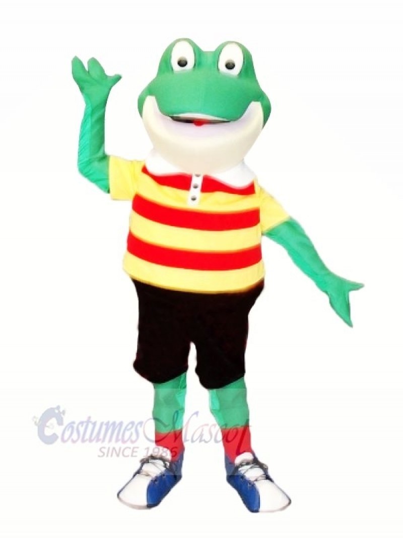 Smiling Frog Mascot Costumes Cartoon