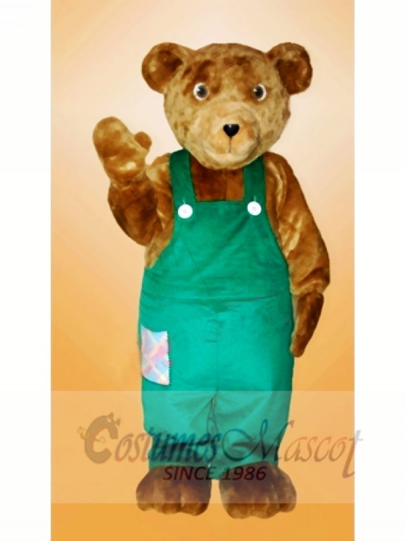 Corduroy Brown Bear Mascot Costumes Animal