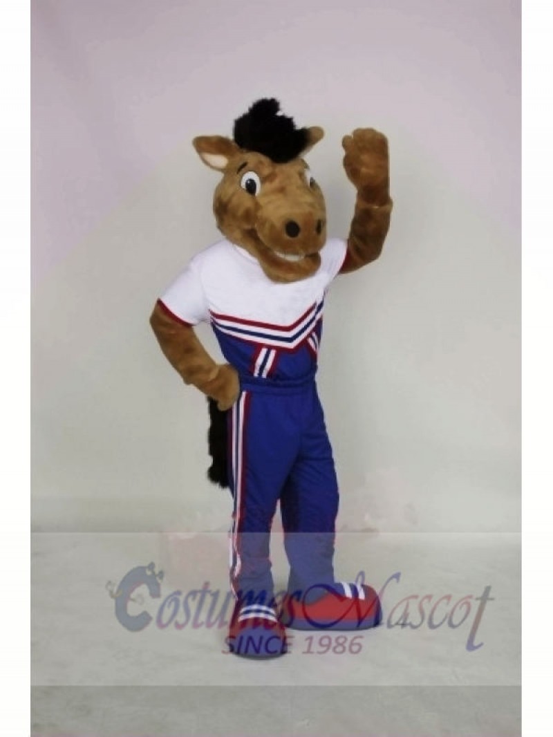 Smiling Mustang Mascot Costumes Animal