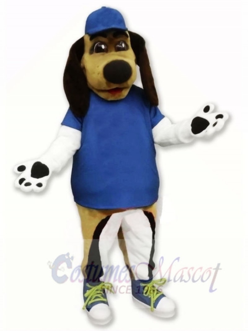 Beagle Dog with Blue Hat Mascot Costumes Animal	
