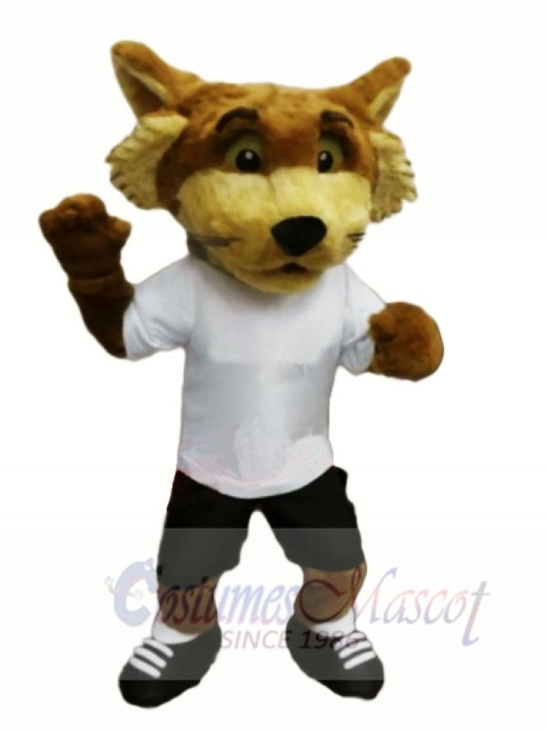 Fox with White T-shirt Mascot Costumes Animal