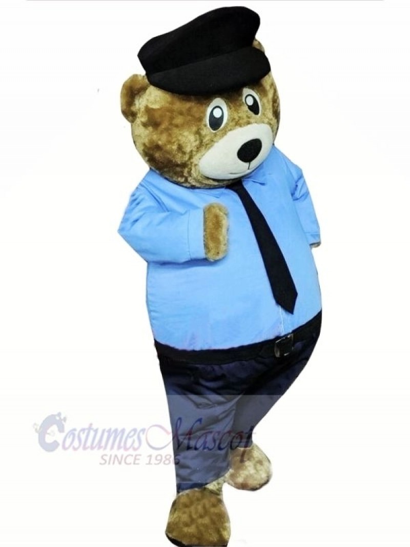 Police Bear Mascot Costumes Cartoon	