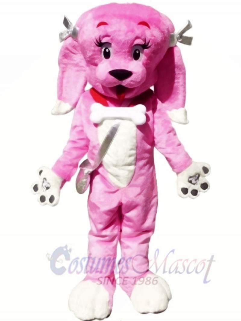 Cute Pink Dog Mascot Costumes Animal