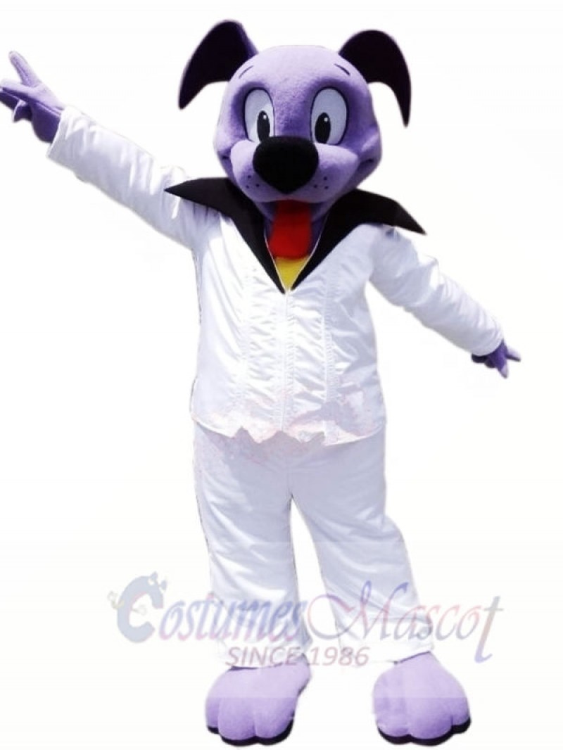 Cute Purple Dog Mascot Costumes Animal