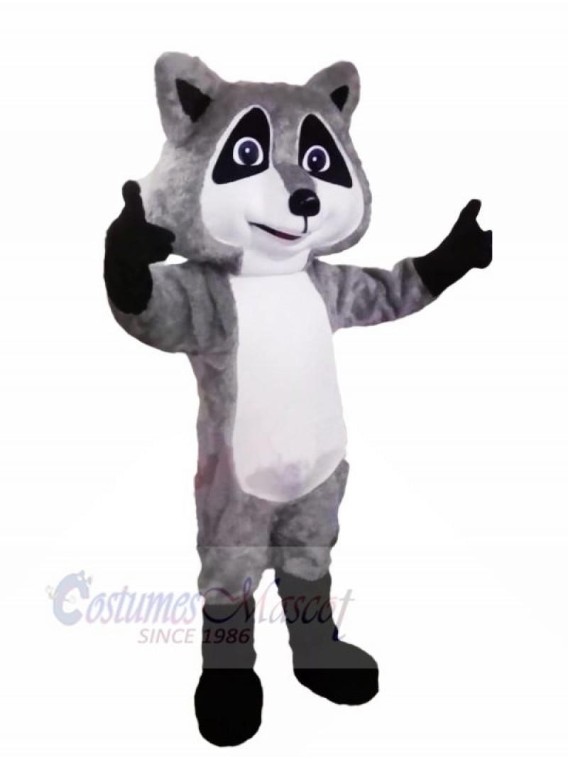 Cute Grey Raccoon Mascot Costumes Cartoon