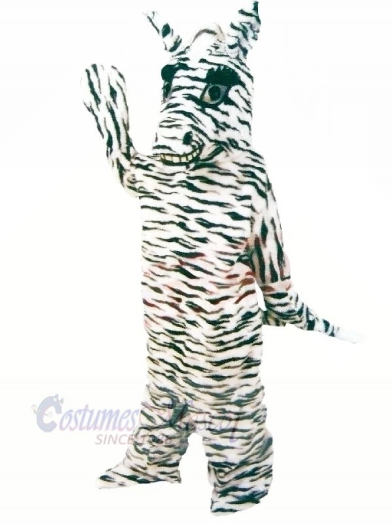 Friendly Zebra Mascot Costumes Cartoon	