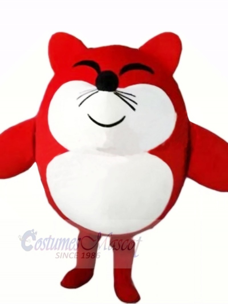 Cute Red Mouse Mascot Costumes Cartoon