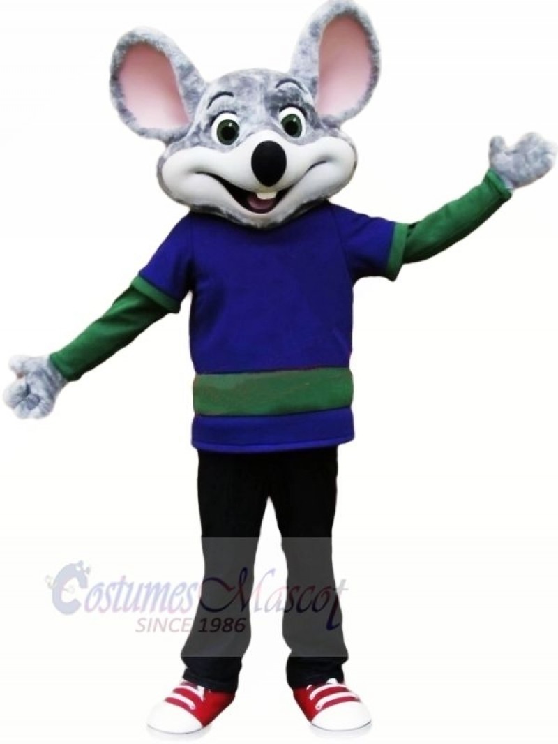 Chuck E. Cheese Mouse Mascot Costume