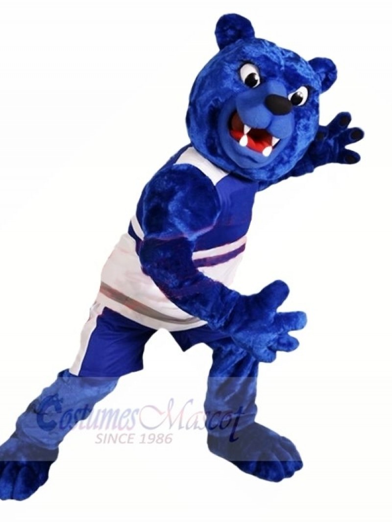 Fierce Blue Bear Mascot Costumes