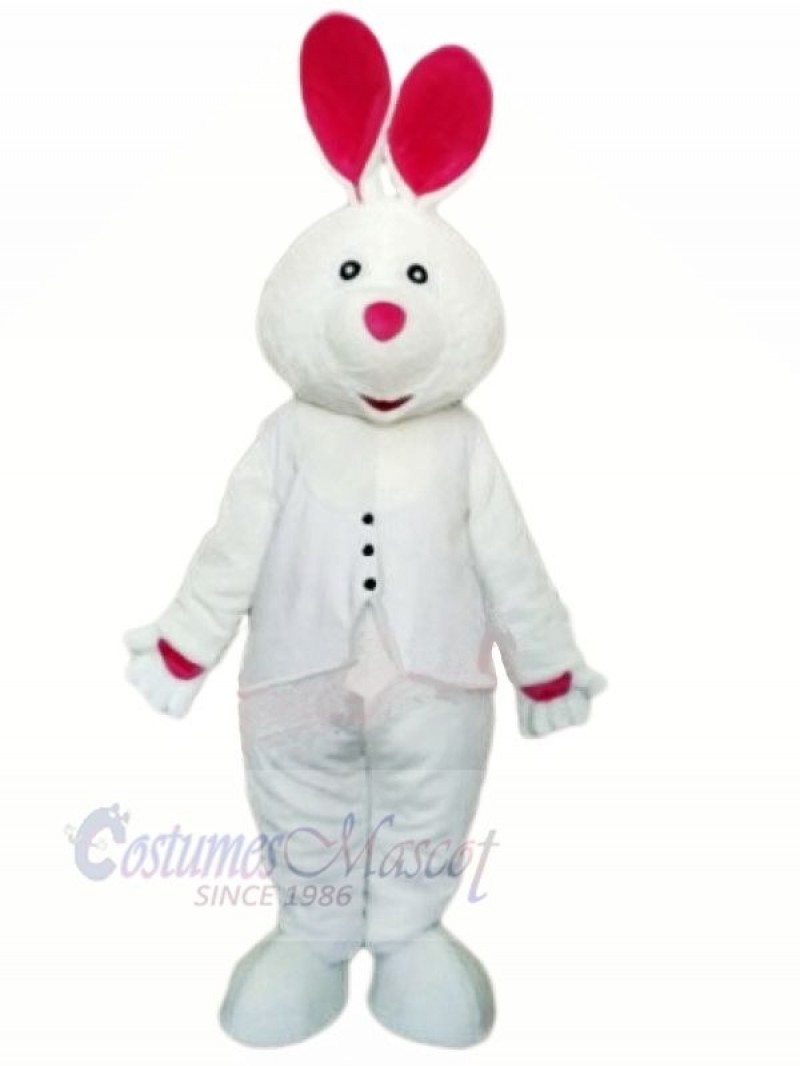 White Rabbit with Long Ear Mascot Costumes Animal