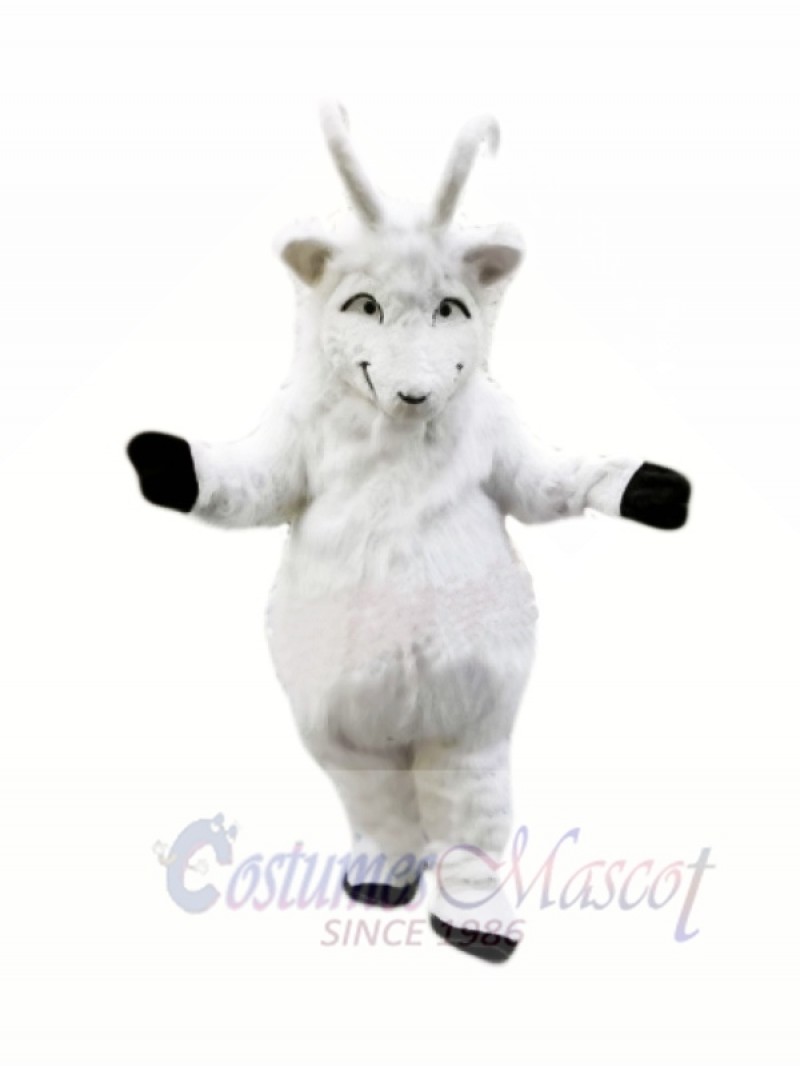 Plush White Goat Mascot Costumes 