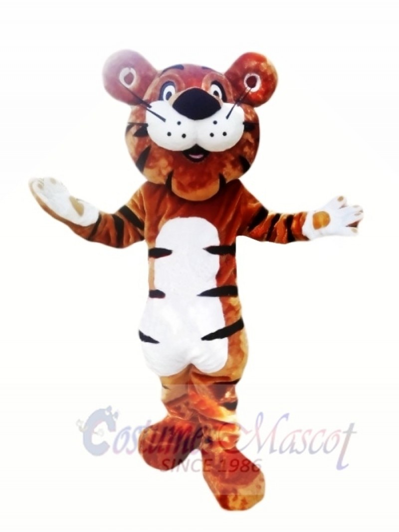 Happy Cartoon Tiger Mascot Costumes 