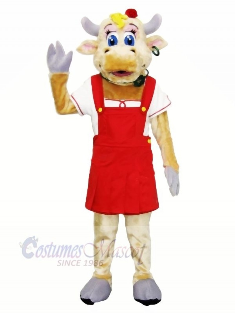 High Quality Female Cow Mascot Costumes Adult	
