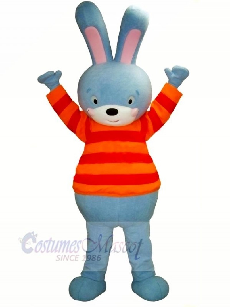 Blue Bunny Mascot Costumes Cartoon	
