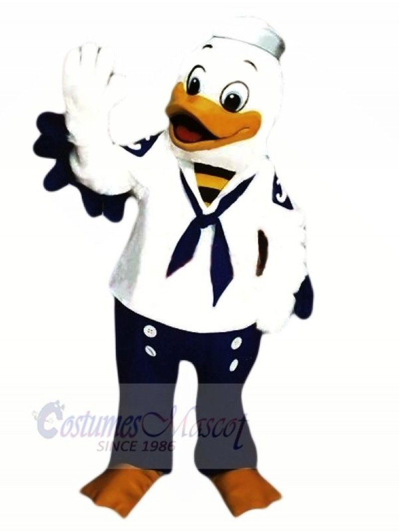 Cute Sailor Duck Mascot Costumes Cartoon