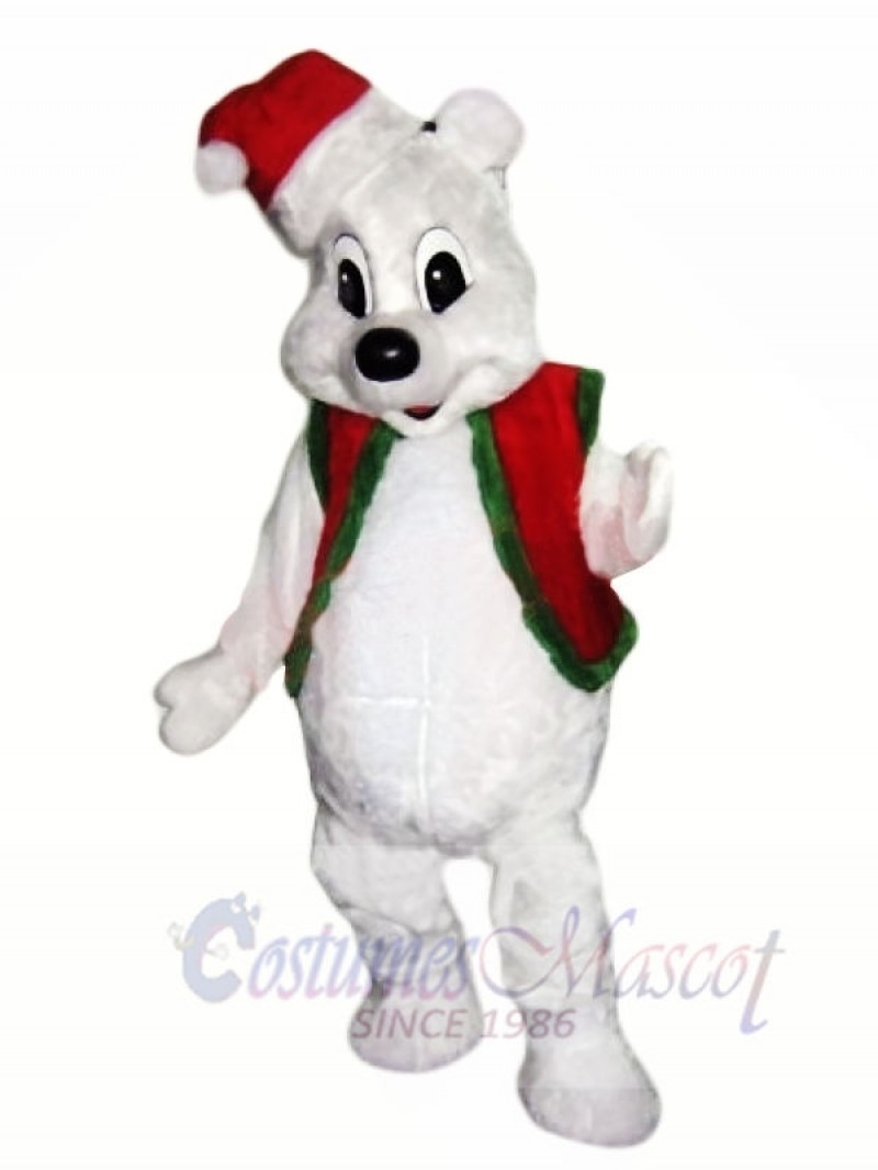 Christmas White Bear Mascot Costumes
