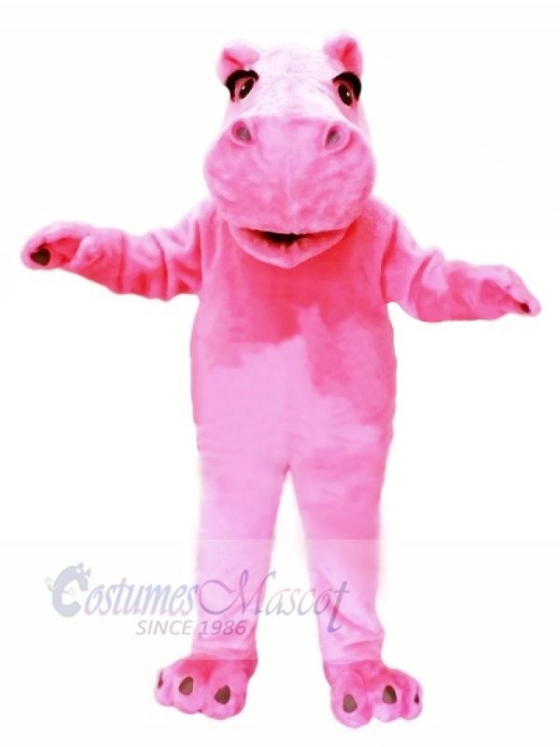 Pink Lightweight Hippo Mascot Costumes Cheap