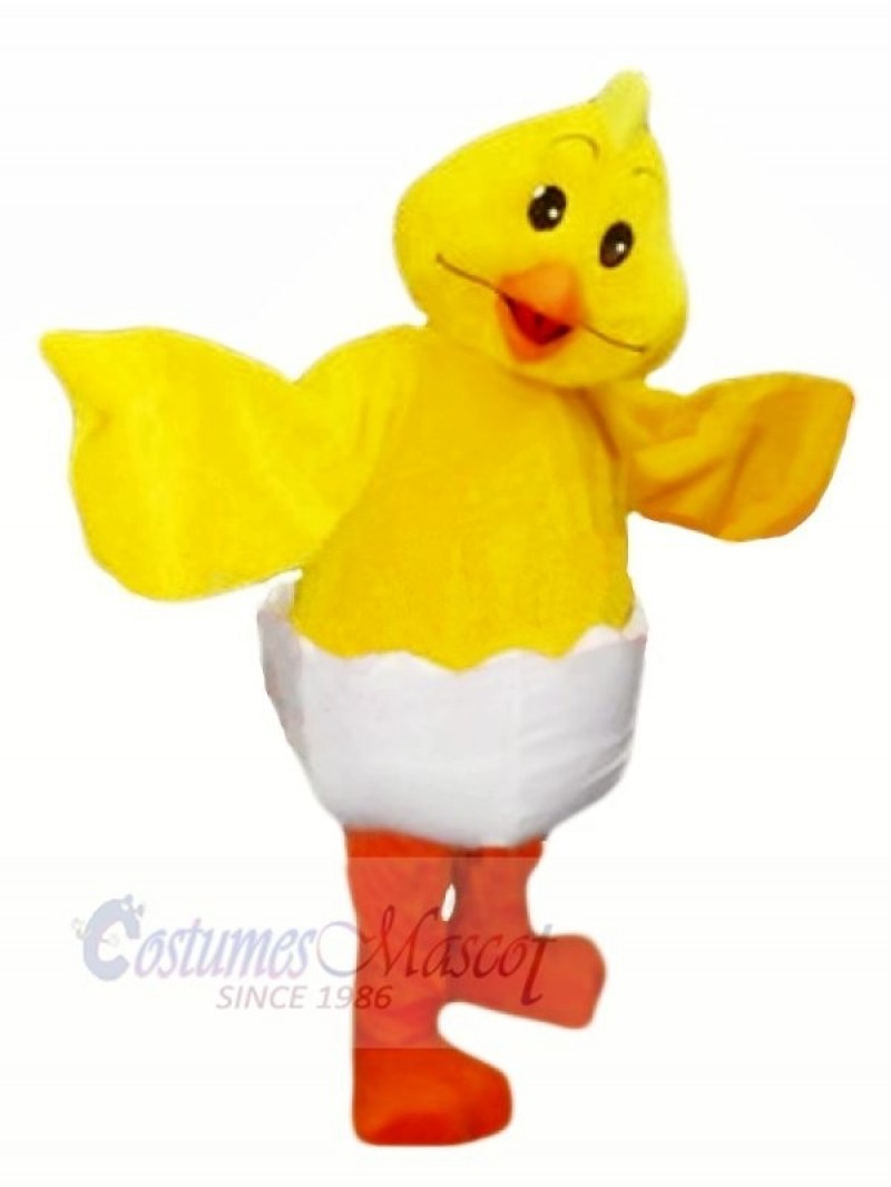 Smiling Yellow Egg Chicken Mascot Costumes Animal