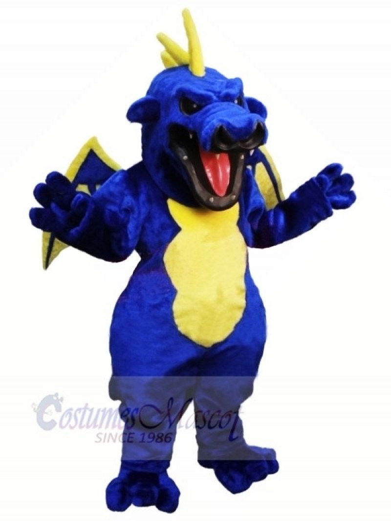 Fierce Blue Dragon Mascot Costumes Cartoon 	