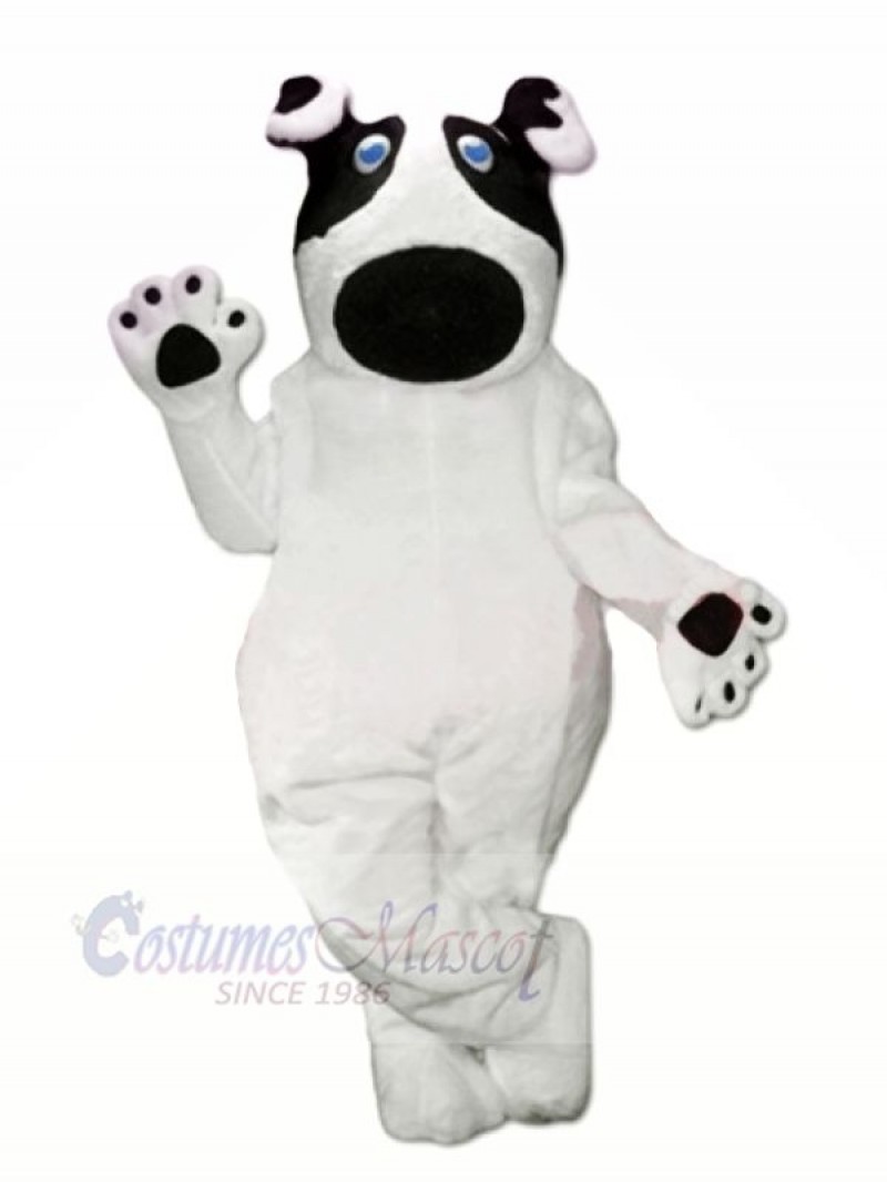 Lovely White Dog Mascot Costume Cartoon