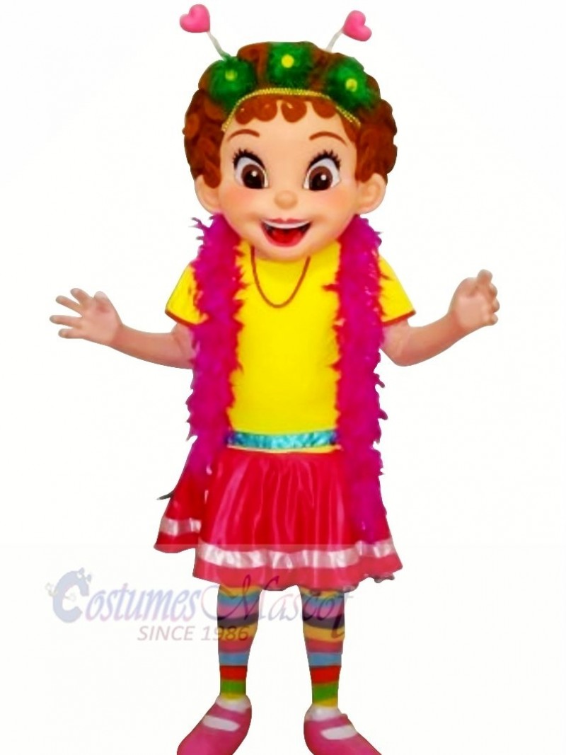 Nancy with Colorful Clothes Mascot Costumes People