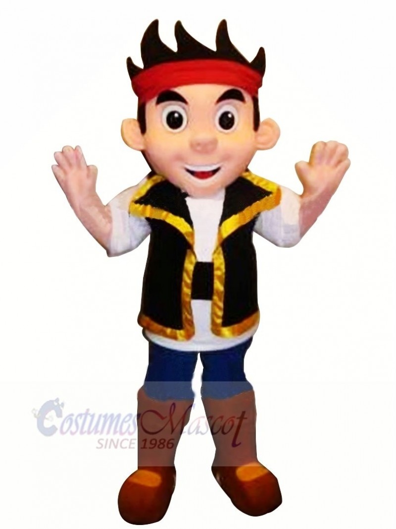 Cool Pirate Jake Mascot Costume Cartoon