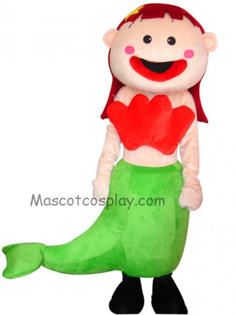 Cute Mermaid Mascot Character Costume Fancy Dress Outfit