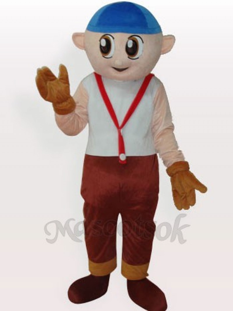 Boy Short Plush Adult Mascot Costume