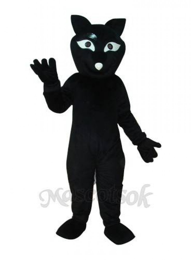 Black Fox Mascot Adult Costume