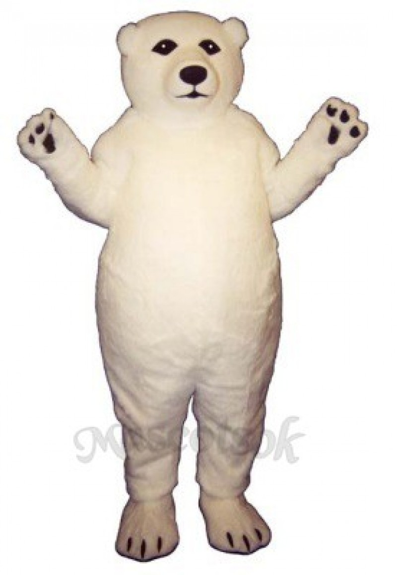 Fatty Polar Bear Mascot Costume