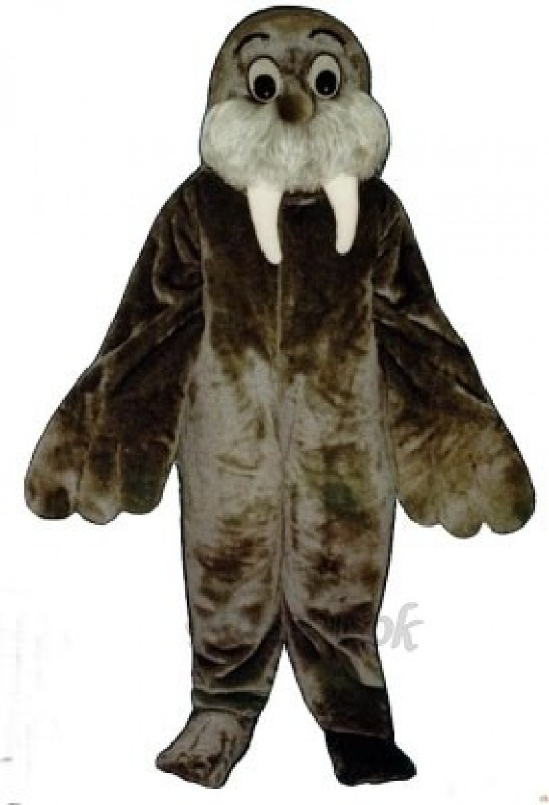 Cute Wally Walrus Mascot Costume