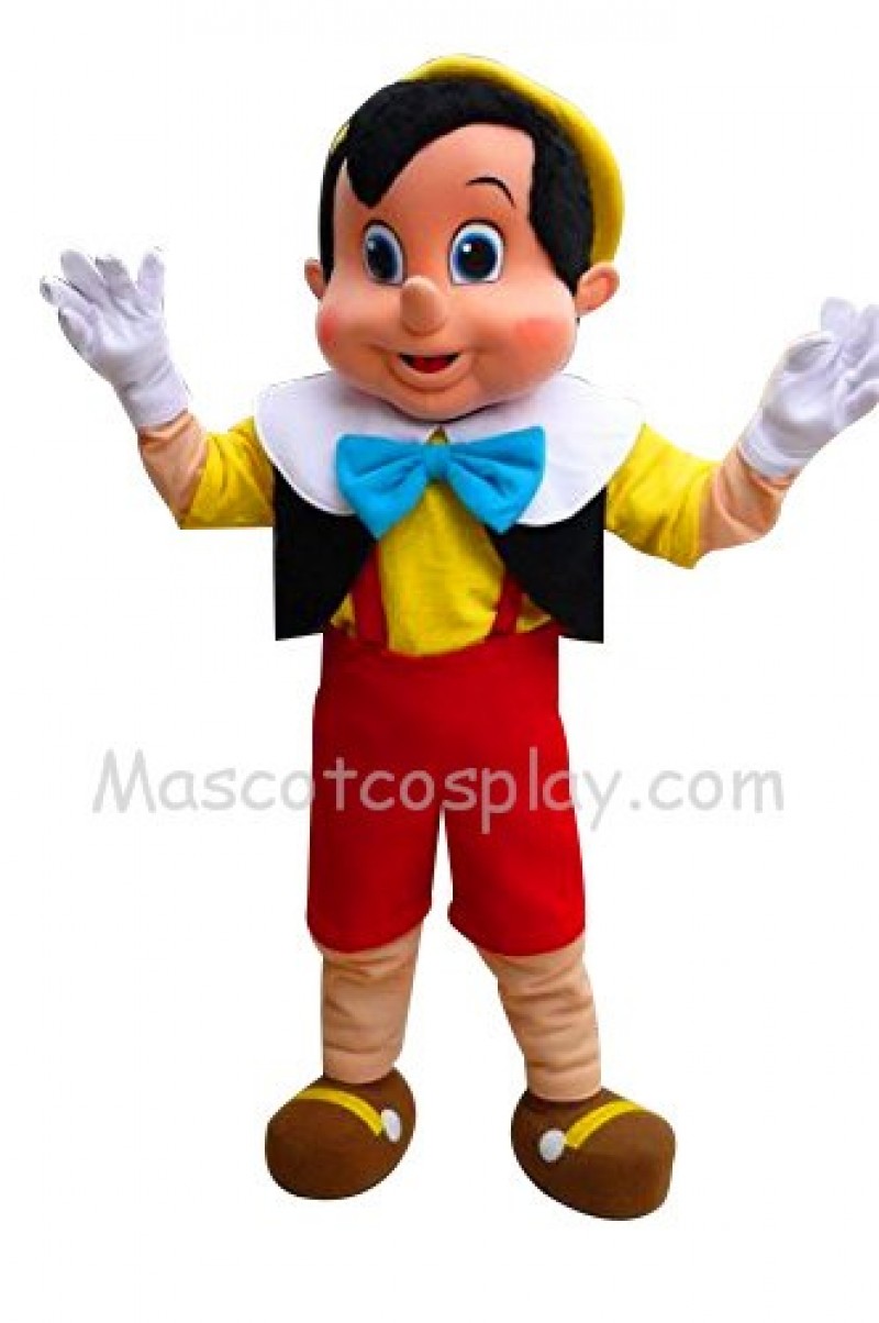 Pinocchio Mascot Character Costume Fancy Dress Outfit