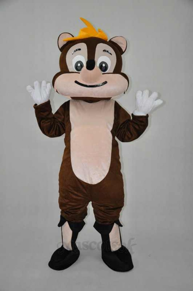 Brown Chipmunk Plush Adult Mascot Costume