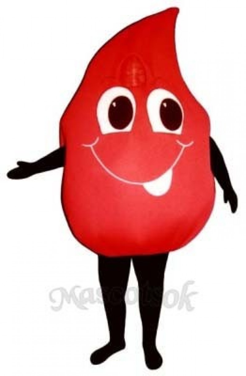 Blood Drop Mascot Costume