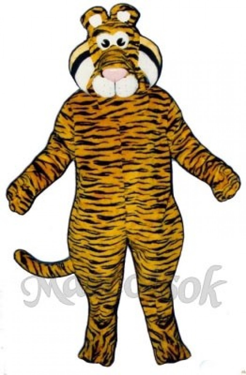 Cute Tyrone Tiger Mascot Costume