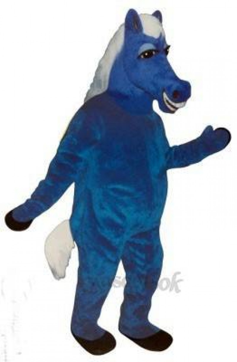 Blue Horace Horse Mascot Costume