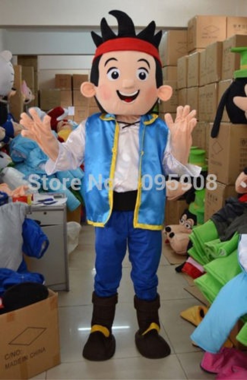 High Quality New Jake and Neverland Pirate Mascot Costume Pirates Adult Party Carnival Halloween Christmas Mascot Free Shipping