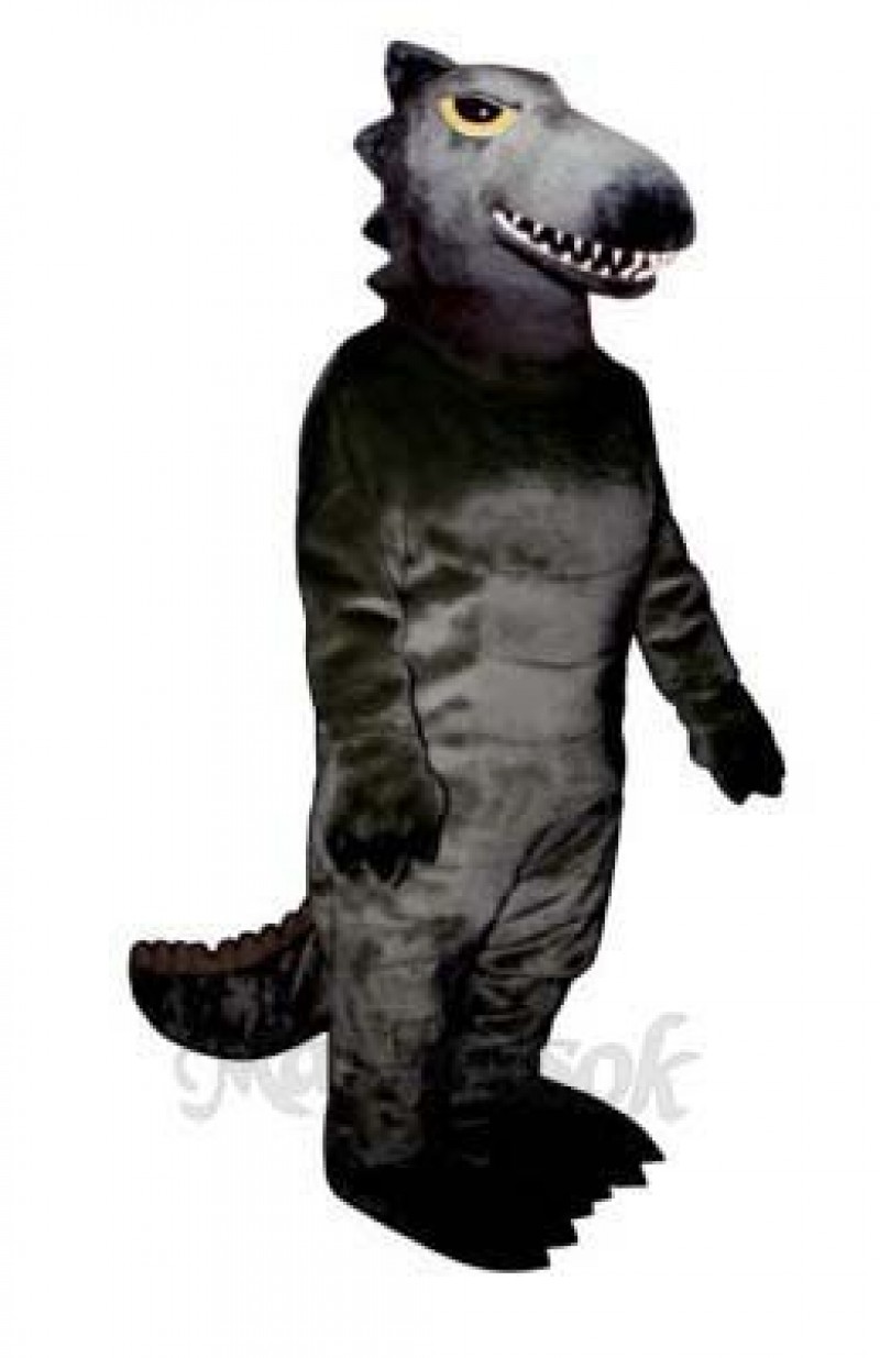 Black Dino Mascot Costume