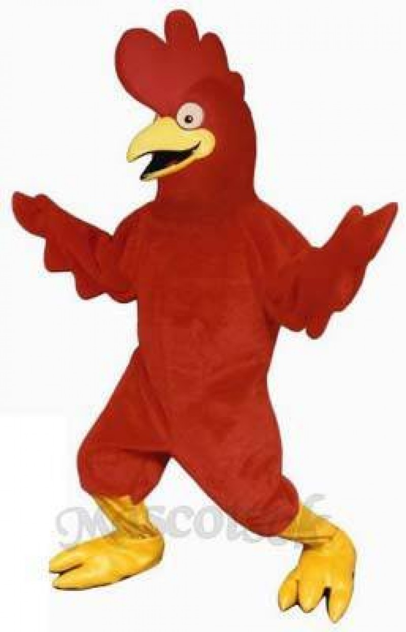 Cute Bug Eyed Chicken Mascot Costume