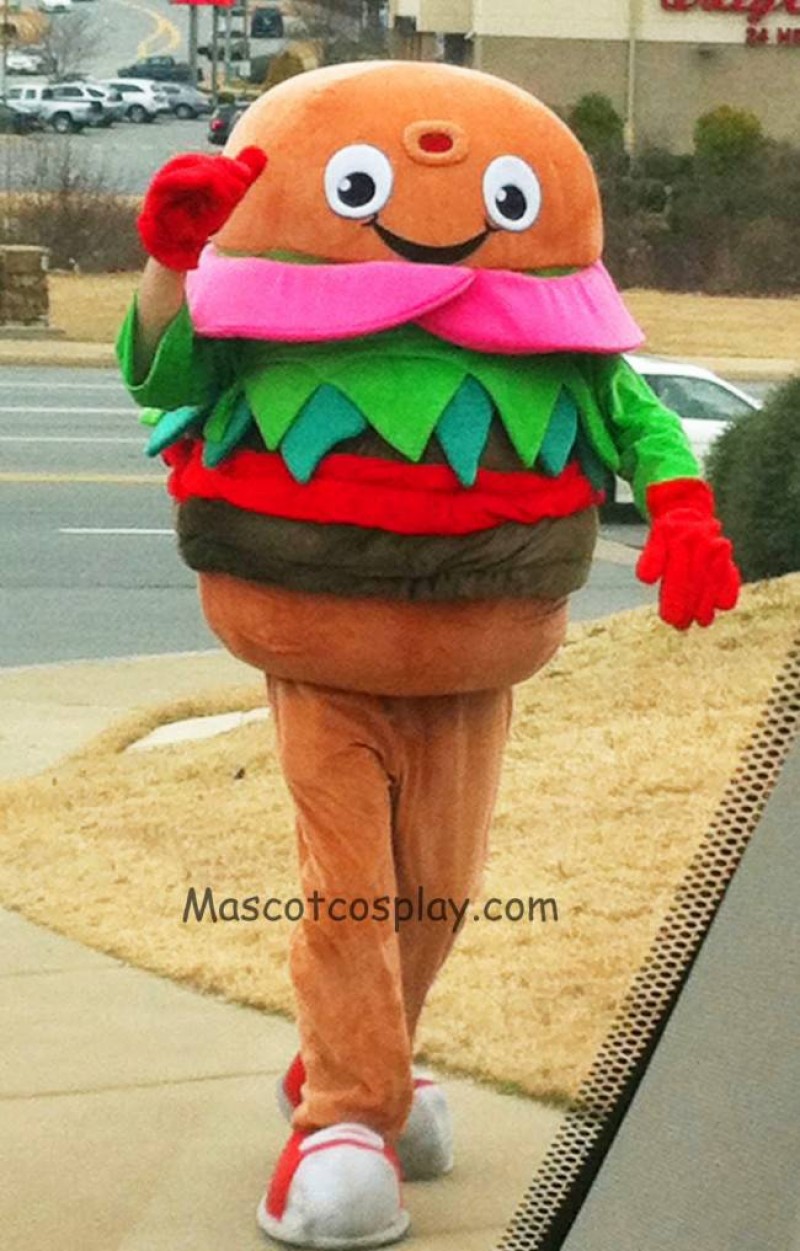 High Quality Adult Food Best Burgers on the Planet Hamburger Mascot Costume