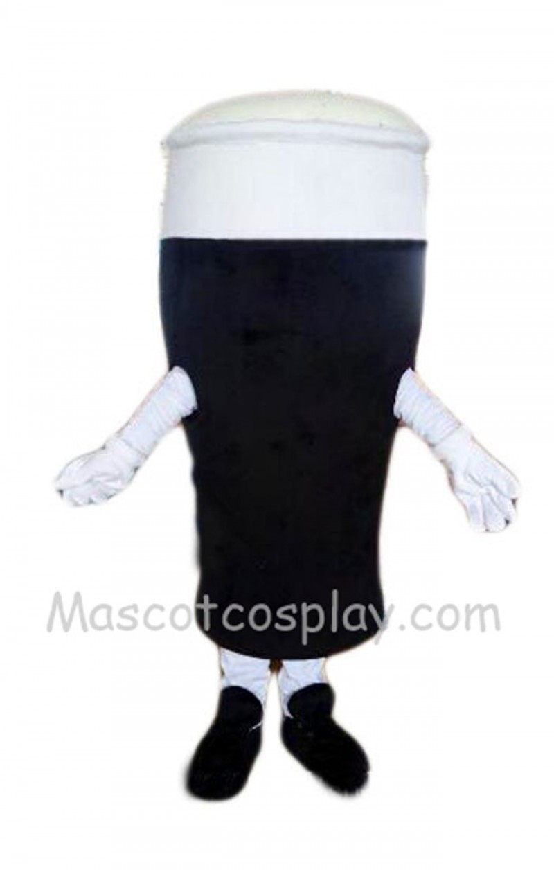 Hot Sale Adorable Realistic New Popular Professional Black Beer Bottle Beer Cup Mascot Costume Cup Mascot Costumes
